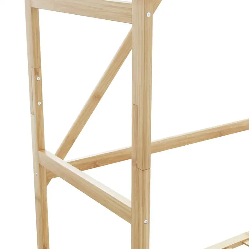 Bamboe kledingrek voor een natuurlijke en praktische ruimteorganisatie - Kledingrekken & kastinrichting