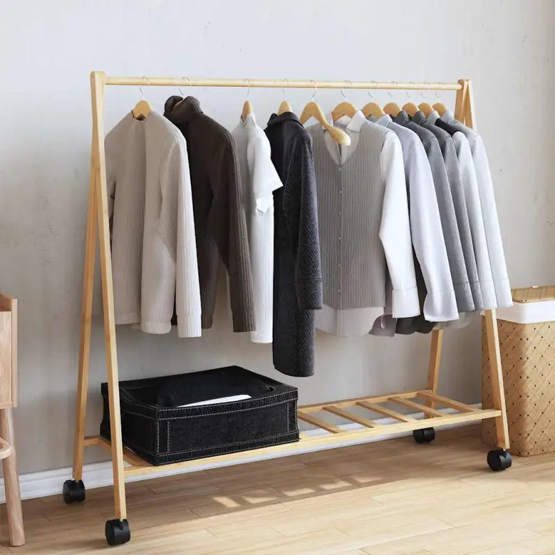 Bamboe Kledingrek voor Natuurlijke Ruimteorganisatie - Kledingrekken & kastinrichting