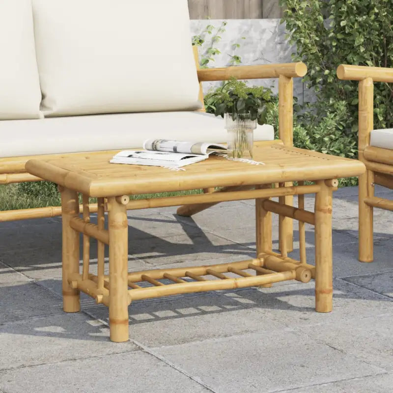 Bamboe Salontafel voor een Praktisch en Decoratief Interieur - 70 x 45 x 36 cm / 1 - Salontafels