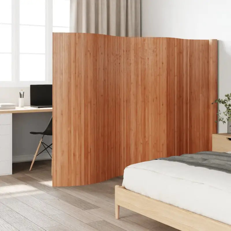 Bamboe scheidingswand voor privacy en natuurlijke stijl - Bruin / 600 x 165 cm - Kamerschermen