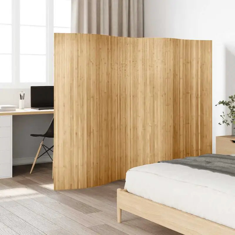 Bamboe scheidingswand voor privacy en natuurlijke stijl - Lichtbruin / 250 x 165 cm - Kamerschermen
