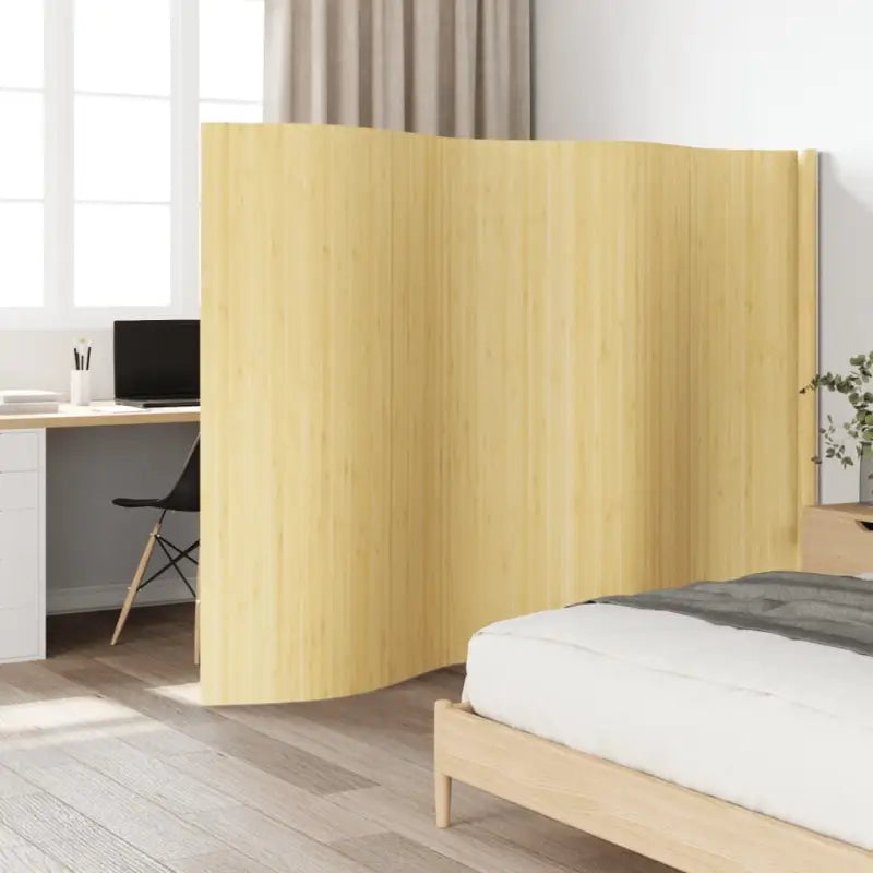 Bamboe scheidingswand voor privacy en natuurlijke stijl - lichtnaturel / 400 x 165 cm - Kamerschermen