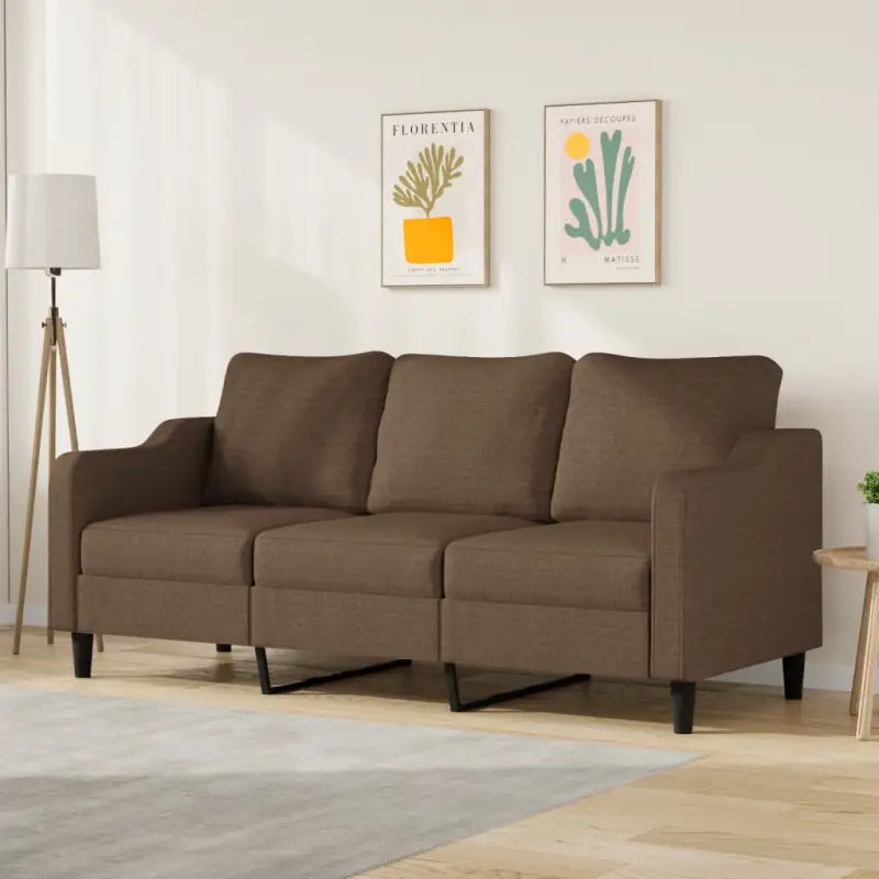 Banken 2-zitsbank met duurzame stof voor gezelligheid en ontspanning - Bruin / 180 cm - Banken