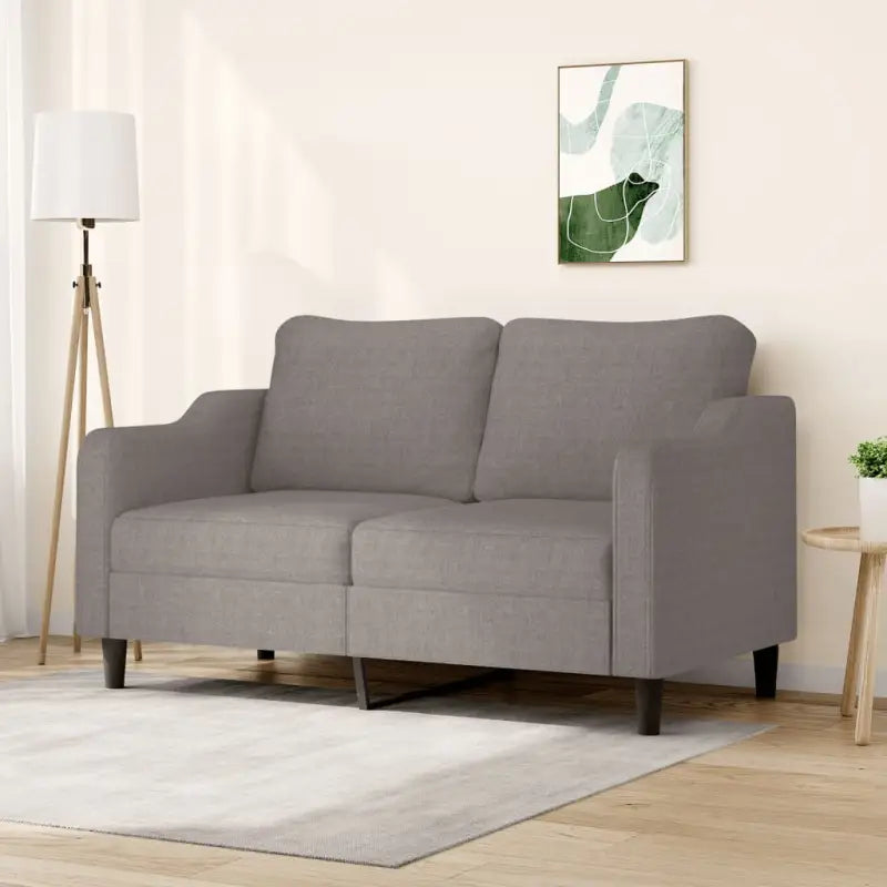 Banken 2-zitsbank met duurzame stof voor gezelligheid en ontspanning - Taupe / 140 cm - Banken