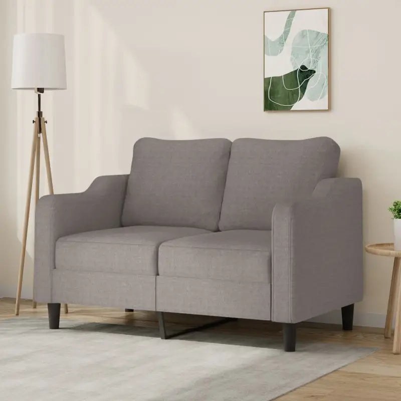 Banken 2-zitsbank met duurzame stof voor gezelligheid en ontspanning - Taupe / 120 cm - Banken