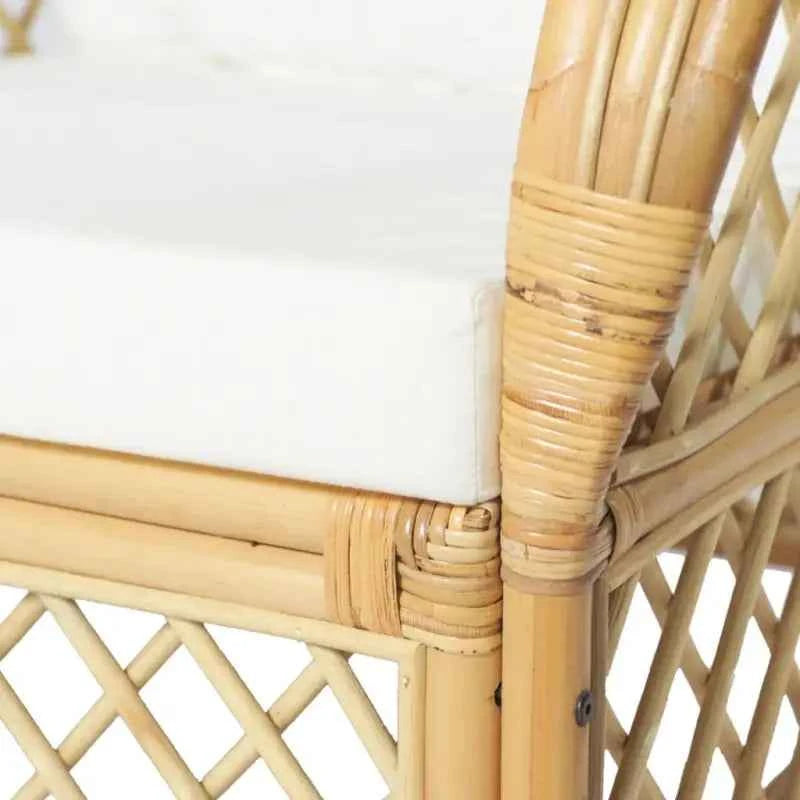 Banken De simplistische stoel van natuurlijk rattan voor elke ruimte