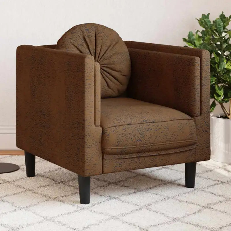 Banken fauteuil in kunstsuède voor ontspannen en gezellig comfort - Banken