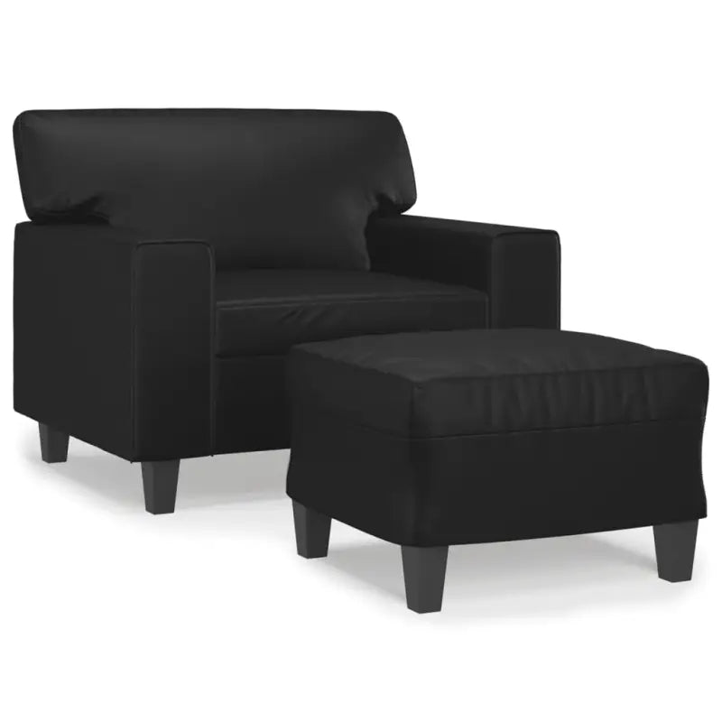 Banken fauteuil met kunstleer voor gezellige ontspanning - Banken