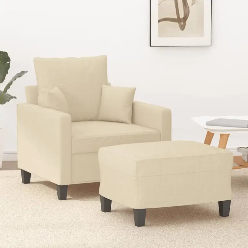 Banken fauteuil voor gezellig en ontspannen gebruik - crème - Banken
