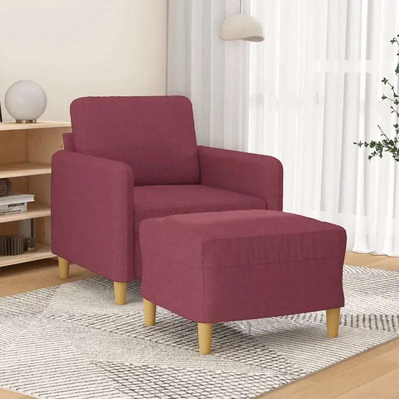 Banken fauteuil voor ontspanning en een stijlvolle uitstraling - Wijnrood - Banken