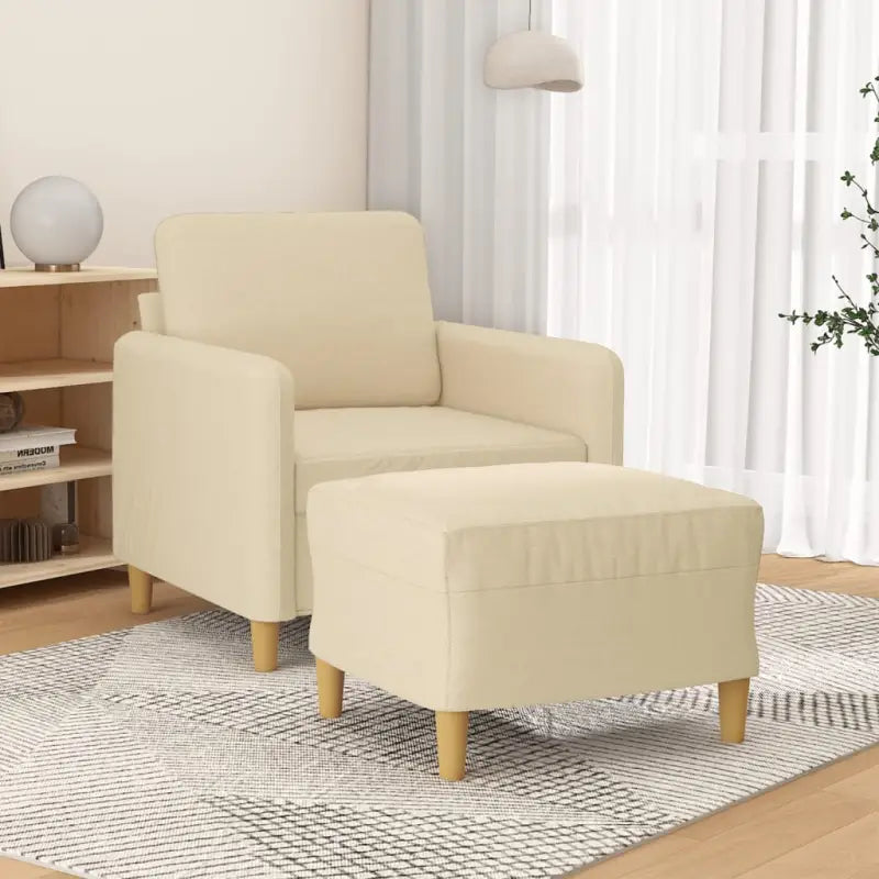 Banken fauteuil voor ontspanning en een stijlvolle uitstraling - Crème - Banken