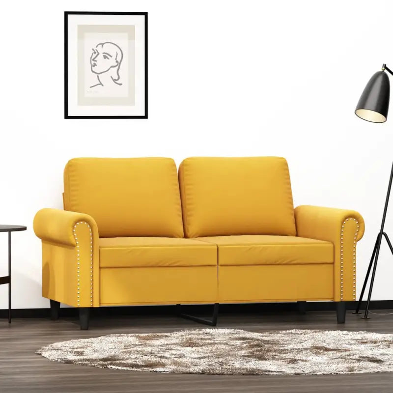 Banken for gezellige zitmomenten en een stijlvolle uitstraling - Geel / 120 cm - Banken