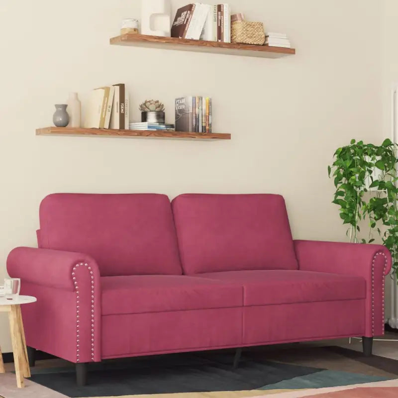 Banken geschikt voor gezelligheid en ontspanning in huis - Wijnrood / 140 cm - Banken