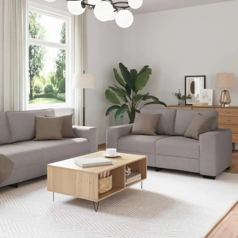 Banken loungeset met brede armleuningen en comfortabele zithoek - Banken