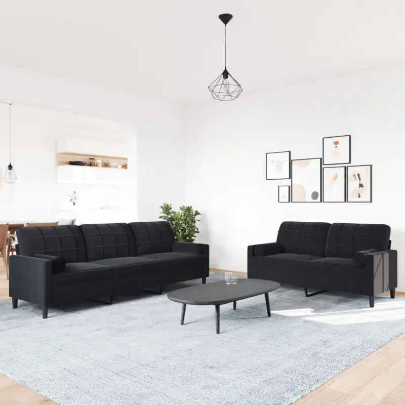Banken loungeset met comfortabele diepte zitting en hoogte armleuningen - Banken
