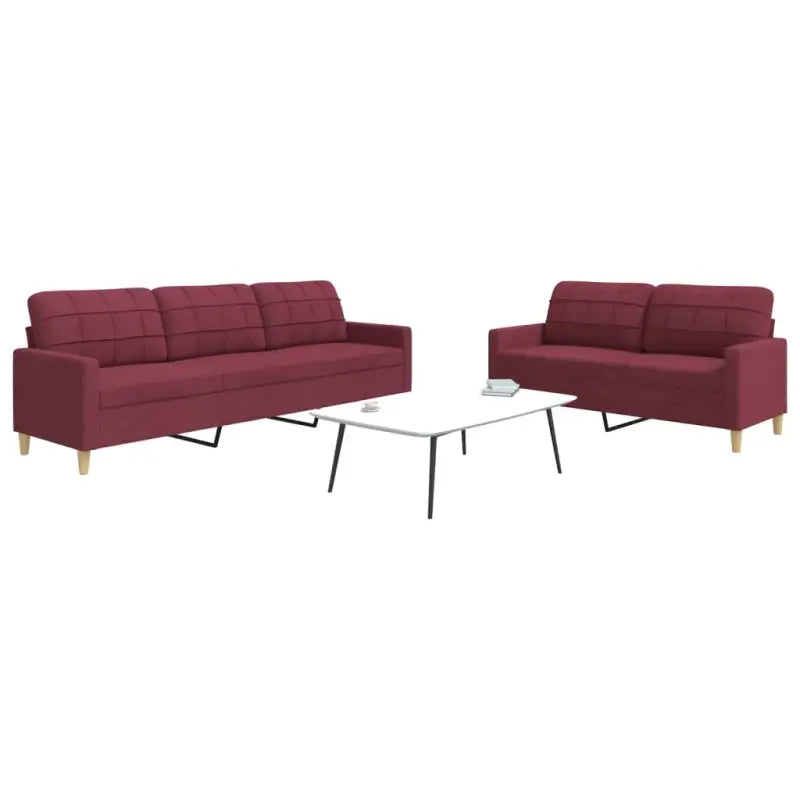 Banken loungeset met opvallend design en volledige afmetingen - Banken