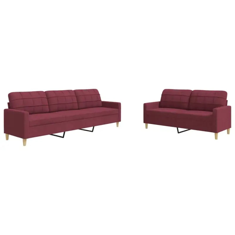 Banken loungeset met opvallend design en volledige afmetingen - Banken