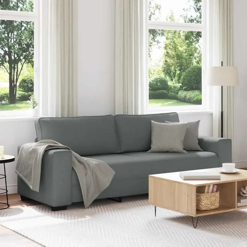Banken met brede armleuningen voor gezellige woonkamer sfeer - Donkergrijs / 180 cm - Banken