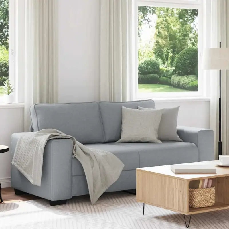Banken met brede armleuningen voor gezellige woonkamer sfeer - Lichtgrijs / 140 cm - Banken