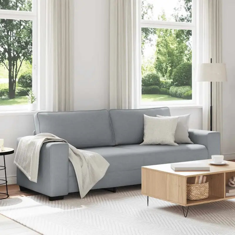 Banken met brede armleuningen voor gezellige woonkamer sfeer - Lichtgrijs / 180 cm - Banken