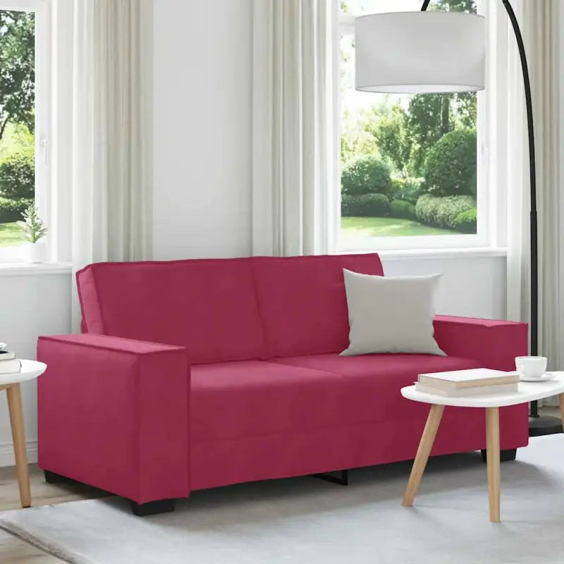 Banken met brede armleuningen voor gezelligheid en stijl in huis - Wijnrood / 140 cm - Banken
