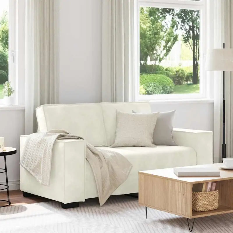 Banken met brede armleuningen voor gezelligheid en stijl in huis - Crème / 120 cm - Banken