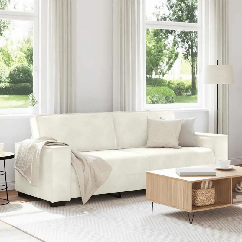 Banken met brede armleuningen voor gezelligheid en stijl in huis - Crème / 180 cm - Banken