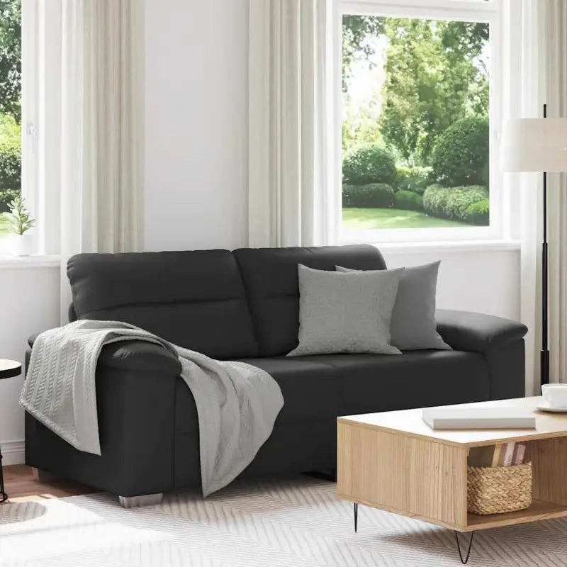 Banken met brede armleuningen voor gezelligheid en stijl in huis - Zwart / 140 cm - Banken