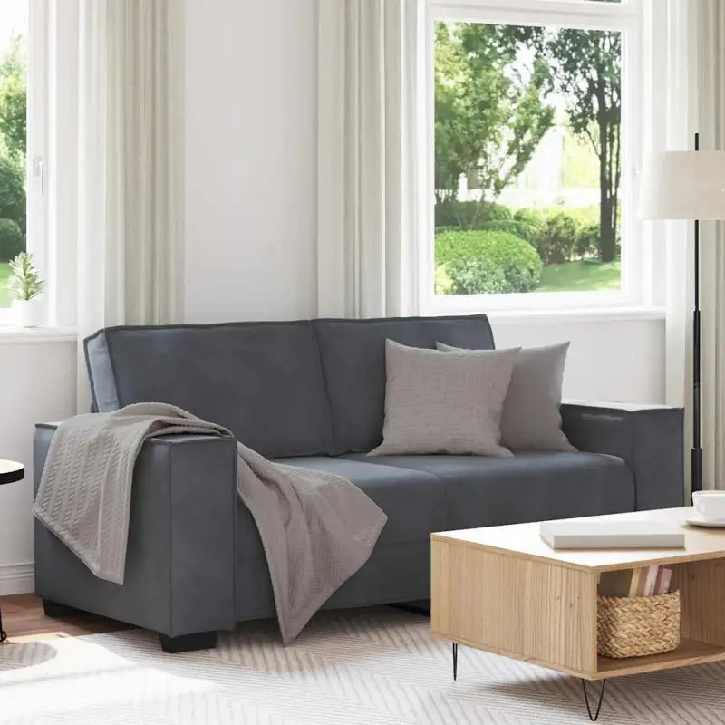 Banken met brede armleuningen voor gezelligheid en stijl in huis - Donkergrijs / 140 cm - Banken
