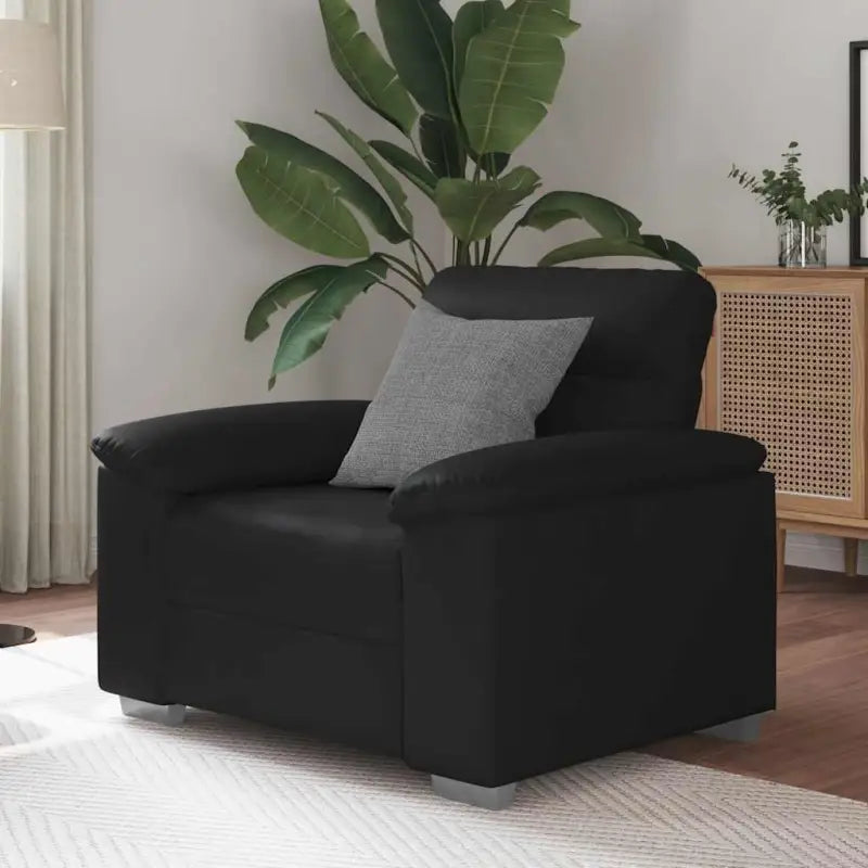 Banken met brede armleuningen voor gezelligheid en stijl in huis - Zwart / 60 cm - Banken