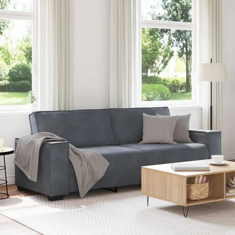 Banken met brede armleuningen voor gezelligheid en stijl in huis - Donkergrijs / 180 cm - Banken