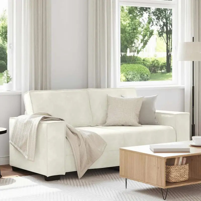 Banken met brede armleuningen voor gezelligheid en stijl in huis - Crème / 140 cm - Banken