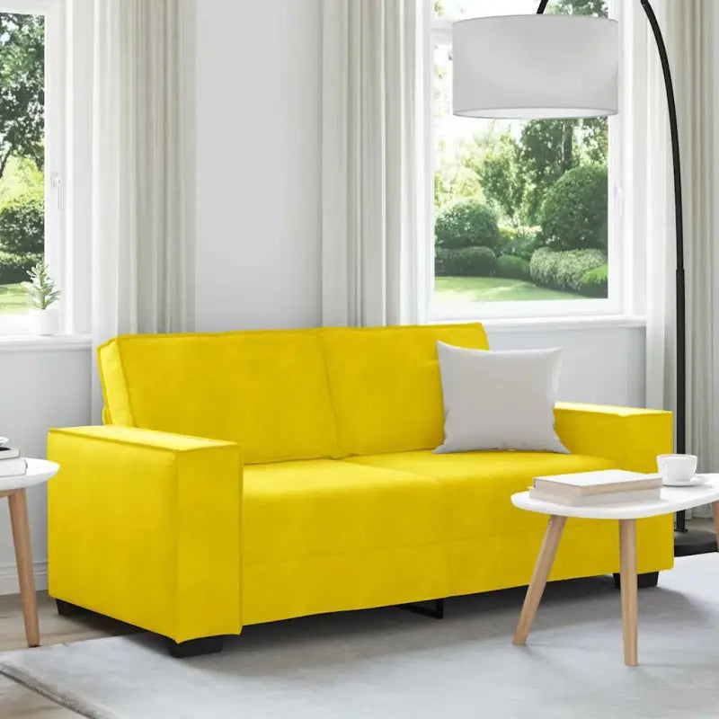 Banken met brede armleuningen voor gezelligheid en stijl in huis - Geel / 140 cm - Banken