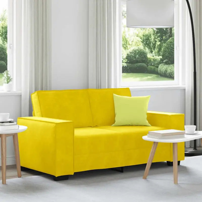 Banken met brede armleuningen voor gezelligheid en stijl in huis - Geel / 120 cm - Banken