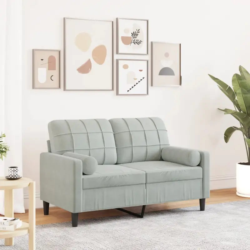 Banken met comfortabel materiaal vulling voor gezellige momenten - Lichtgrijs / 120 cm - Banken