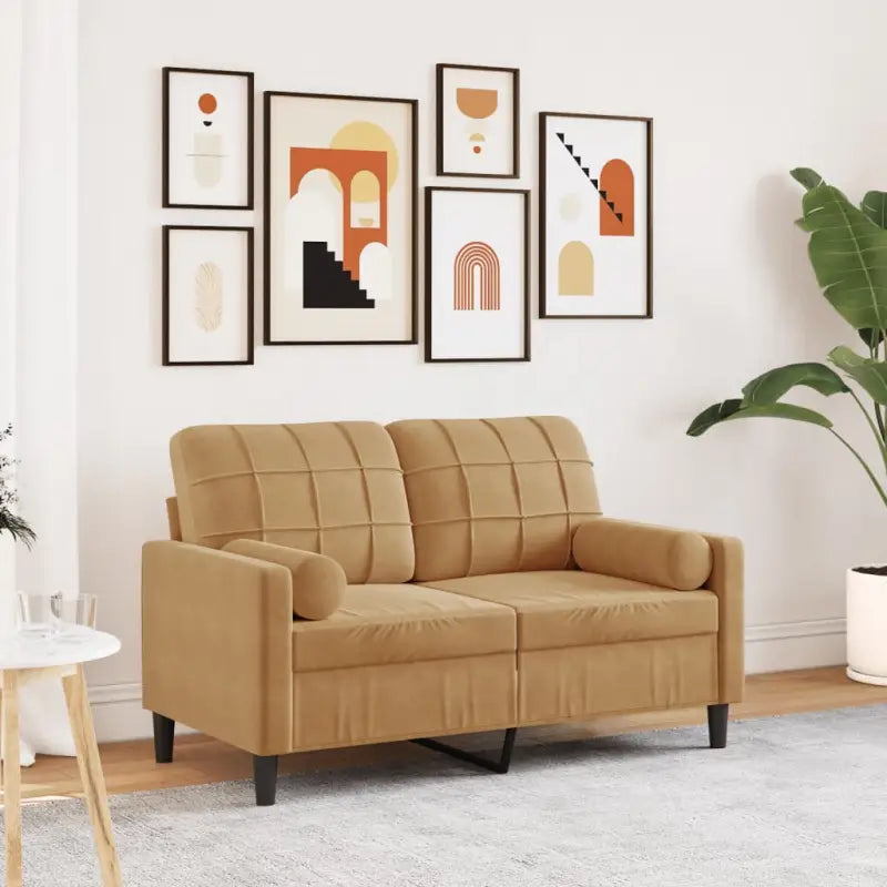 Banken met comfortabel materiaal vulling voor gezellige momenten - Bruin / 120 cm - Banken