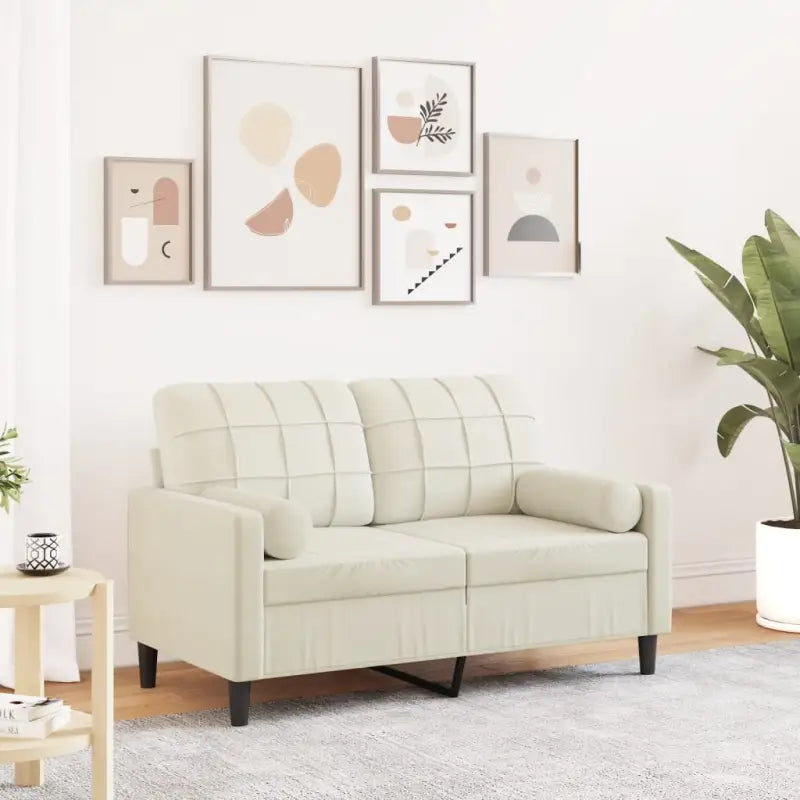 Banken met comfortabel materiaal vulling voor gezellige momenten - Crème / 120 cm - Banken