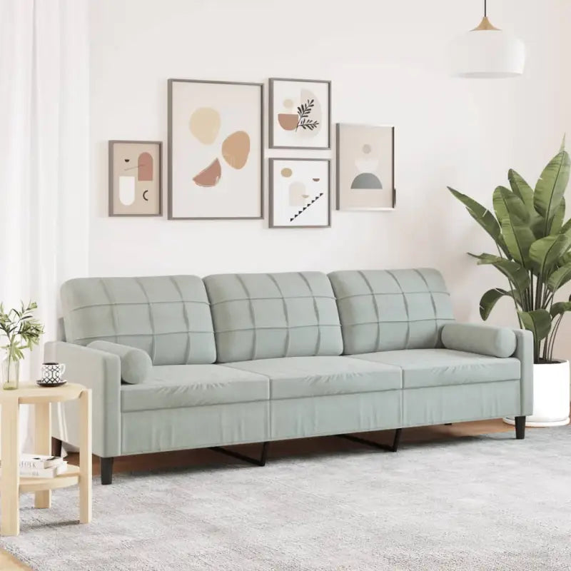 Banken met comfortabel materiaal vulling voor gezellige momenten - Lichtgrijs / 210 cm - Banken