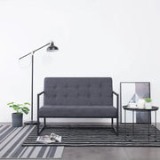 Banken met houten frame en hoogwaardige stalen poten for een moderne woonkamer - Donkergrijs - Banken