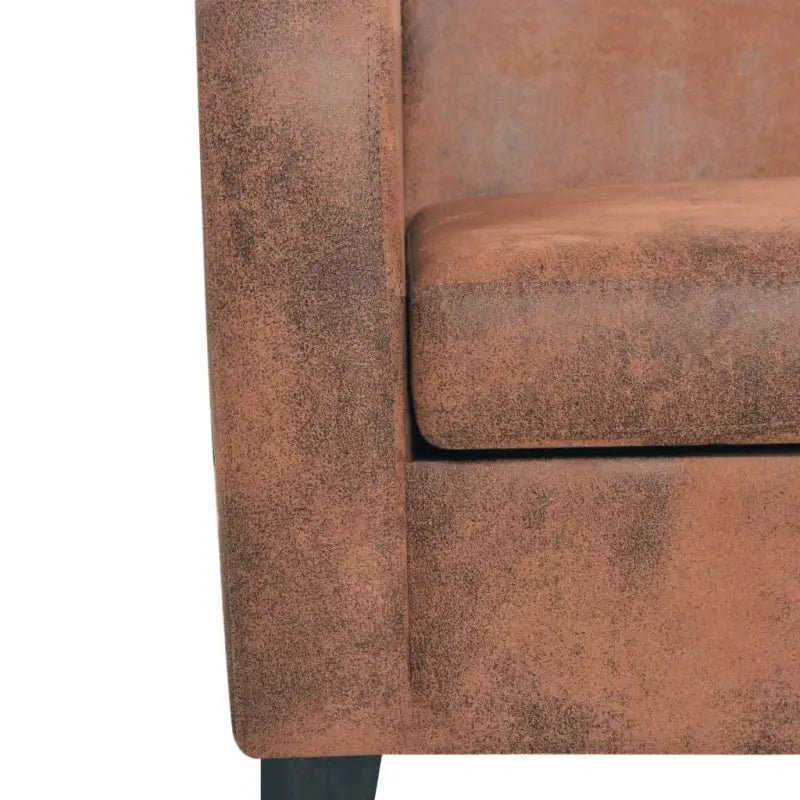 Banken met houten frame en kunstsuède voor elegant comfort - Banken
