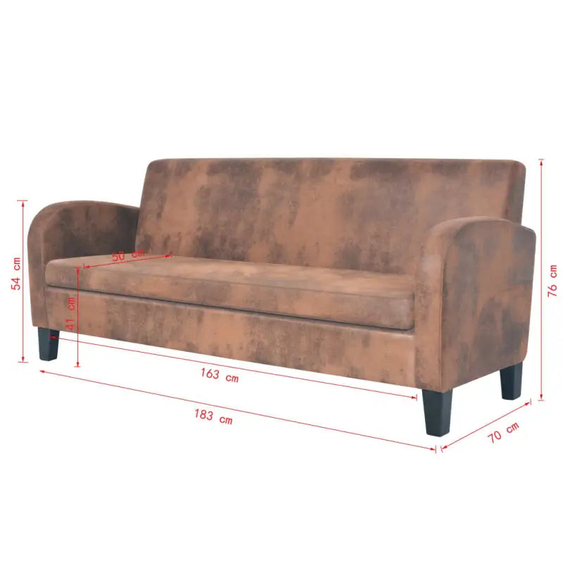 Banken met houten frame en kunstsuède voor elegant comfort - Banken