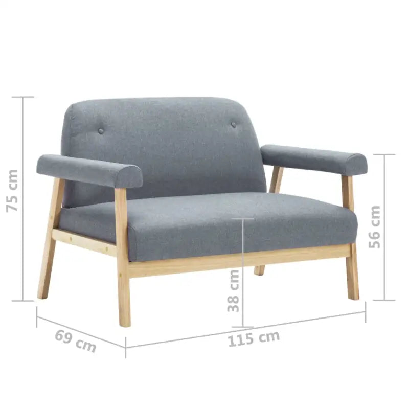 Banken met houten frame en zacht polyester voor comfortabel interieur - Banken
