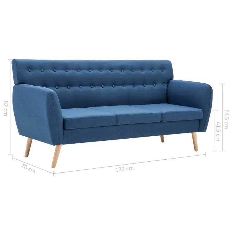Banken met MDF frame stoffen bekleding en rubberwood poten - Banken