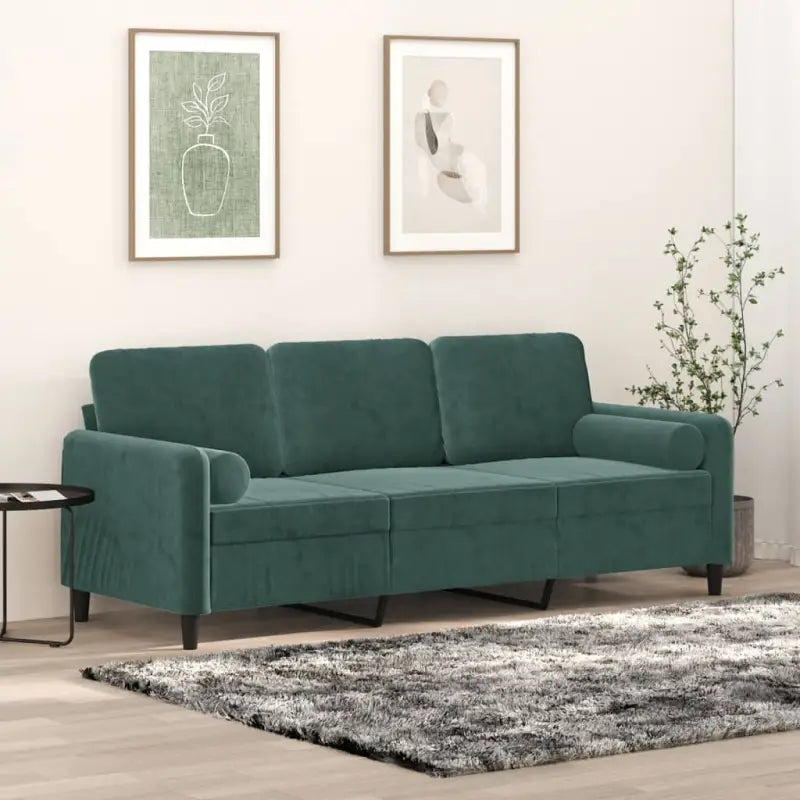 Banken met moderne uitstraling en comfortabele materiaal vulling - Donkergroen / 180 cm - Banken