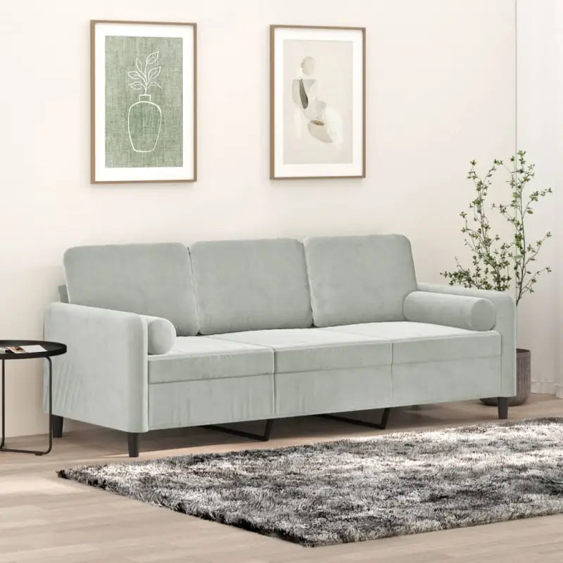 Banken met moderne uitstraling en comfortabele materiaal vulling - Lichtgrijs / 180 cm - Banken