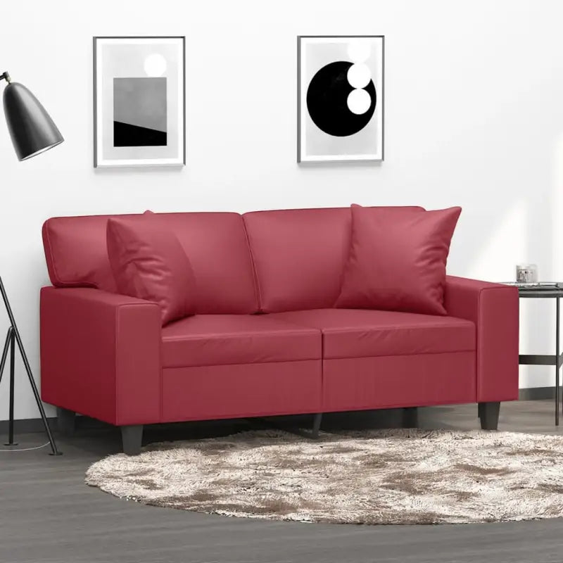 Banken met moderne uitstraling en hoogwaardig materiaal vulling - Wijnrood / 120 cm - Banken