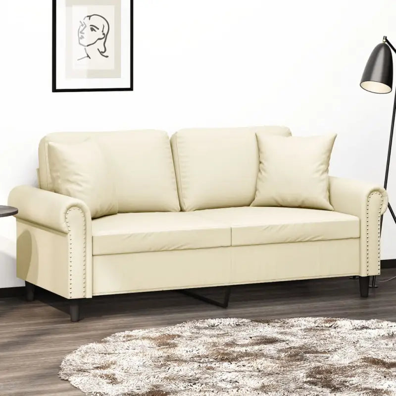 Banken met moderne uitstraling en hoogwaardige materiaal vulling - Crème / 140 cm - Banken