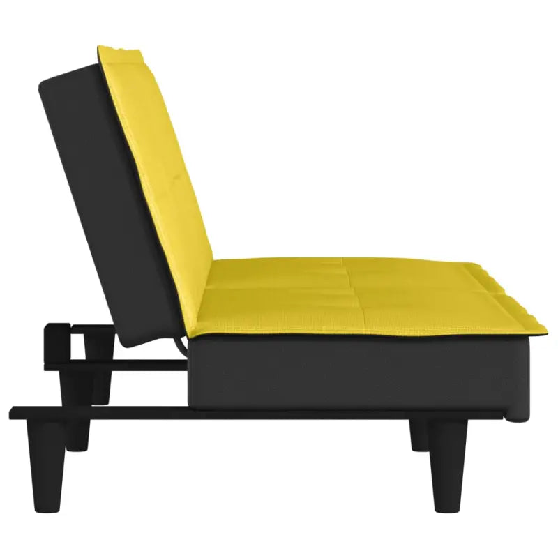 Banken slaapbank met comfortabele zit en stevige stof en totale afmetingen - Geel - Banken