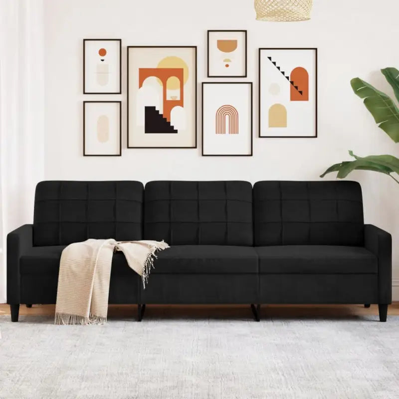 Banken voor gezellige zithoek en ontspannen sfeer - Zwart / 210 cm - Banken
