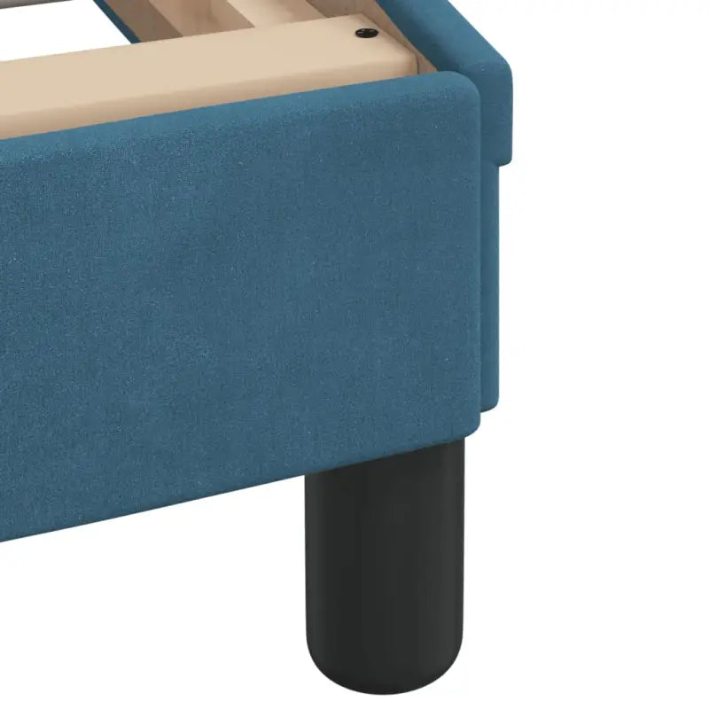 Bed met multiplex lattenbodem en 22d PU-schuim in blauw materiaal - Bedden & bedframes